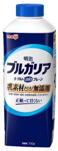 「明治ブルガリアヨーグルトLB81プレーン　乳素材だけ／無添加」（700g）