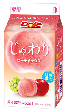 Dole じゅわり ピーチミックス