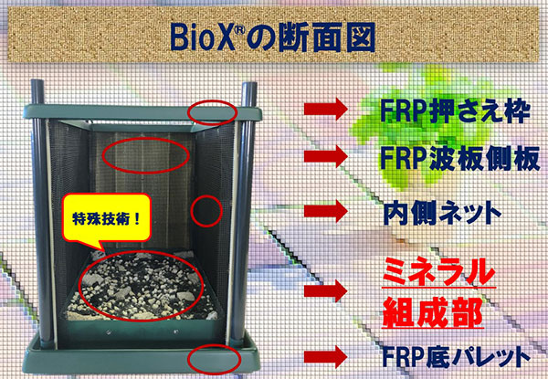 「BioXビオックス」の構造