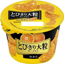 新発売の「とびきり大粒ヨーグルトみかん」