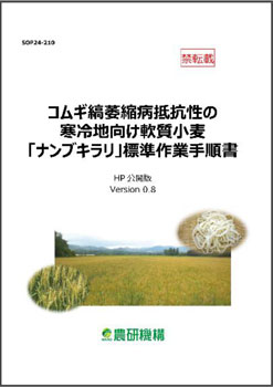 コムギ縞萎縮病抵抗性の寒冷地向け軟質小麦「ナンブキラリ」標準作業手順書