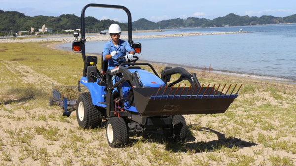 愛媛県「愛ビーチ制度」ビーチクリーン活動を実施　井関農機