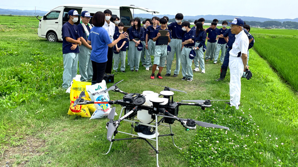 登米総合産業高校の授業の様子