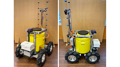 車両型の無人農薬噴霧ロボットを共同開発　イーエムアイ・ラボと麻場