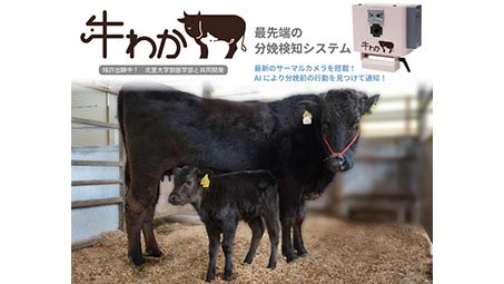 画像認識AIによる牛の分娩検知システム「牛わか」7月に発売